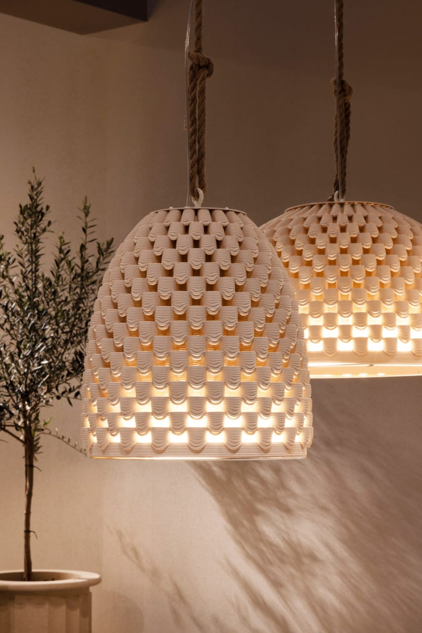 3D Printed Pendant Lamp – Beehive Edition